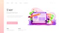 Web design landing page template Royalty Free Stock Photo