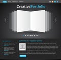 Web design portfolio template Royalty Free Stock Photo