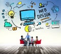 Web Design Web Development Responsive Branding Concept Royalty Free Stock Photo