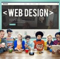 Web Design Website Homepage Ideas Programming Concept Royalty Free Stock Photo