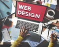 Web Design Website Homepage Ideas Programming Concept Royalty Free Stock Photo