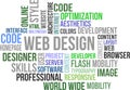 Web design - word cloud Royalty Free Stock Photo