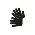 Sign language icon. Vector illustration.