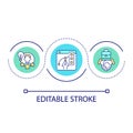 Web designer job loop concept icon Royalty Free Stock Photo