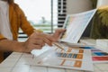 A web designer is using his idea to create a digital product design project that will meet the needs of users in terms of both