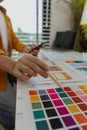 A web developer, as a User Experience and User Interface Officer, is designing beautiful and easy-to-use digital products that