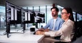 Web Developer Coding On Computer Royalty Free Stock Photo