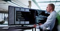 Web Developer Coding On Computer Royalty Free Stock Photo