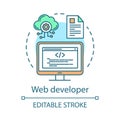 Web developer concept icon Royalty Free Stock Photo