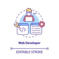 Web developer concept icon Royalty Free Stock Photo