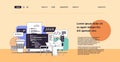 web developer creating program code on laptop screen development of software and programming concept Royalty Free Stock Photo