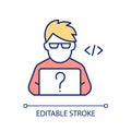 Web developer RGB color icon Royalty Free Stock Photo