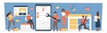 Web developers team concept