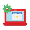 Web developing, web development Vector Icon which can easily modify or edit Royalty Free Stock Photo