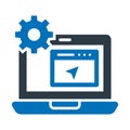 Web developing, web development Vector Icon which can easily modify or edit Royalty Free Stock Photo