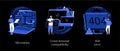 Web development abstract concept vector illustrations. Royalty Free Stock Photo