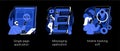 Web development abstract concept vector illustrations. Royalty Free Stock Photo