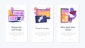 Web development app interface template. Royalty Free Stock Photo