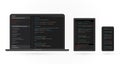 Cross platform development. Adaptive programming Royalty Free Stock Photo
