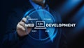 Web Development Coding Programming Internet Technology Business concept Royalty Free Stock Photo