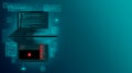 Web development, coding and programming of a site or application. Digital laptop software. Program code on a laptop. Software deve Royalty Free Stock Photo