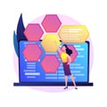 Web development and coding vector concept metaphor. Royalty Free Stock Photo