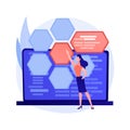 Web development and coding vector concept metaphor. Royalty Free Stock Photo