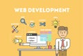 Web development concept. Royalty Free Stock Photo