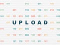 Web development concept: Upload on wall background Royalty Free Stock Photo