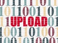 Web development concept: Upload on wall background Royalty Free Stock Photo