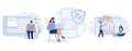 Web development concept, Single page application, progressive web app, benchmark testing, responsive website, application working Royalty Free Stock Photo