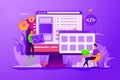 Web development concept vector illustration Royalty Free Stock Photo