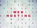 Web development concept: Web Hosting on Digital Royalty Free Stock Photo