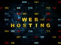 Web development concept: Web Hosting on Digital Royalty Free Stock Photo