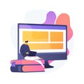 Web development courses vector concept metaphor Royalty Free Stock Photo