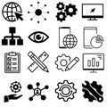 Web development line icons set. Modern outline elements, graphic design concepts, simple symbols collection. Vector line icons Royalty Free Stock Photo