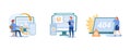 Web development. Microsite interface, cross-browser compatibility, 404 error, programming, company page, page not found. set flat