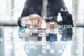 Web development. Programming. Internet and technology concept.