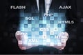 Web development. Programming. Internet and technology concept.
