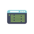 Web development programming language code website browser window icon Royalty Free Stock Photo