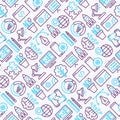 Web development seamless pattern Royalty Free Stock Photo