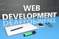 Web Development text concept