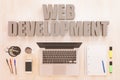 Web Development text concept