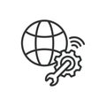 Web development tools icon in line design. Web, development, tools, coding, programming, software, design on white