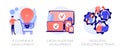 Web development vector concept metaphors Royalty Free Stock Photo