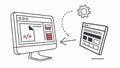 Web development vector icon. Coding and programming concept for digital projects. vector design Generative AI Royalty Free Stock Photo
