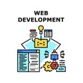 Web Development Vector Concept Color Illustration Royalty Free Stock Photo