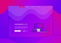 Web development website banner minimal geometric background