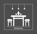 Dining icon. Vector