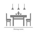 Dining icon. Vector